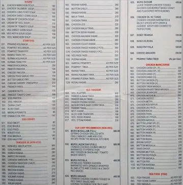 Shree Laxmi menu 