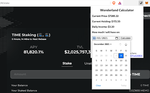 Wonderland Calculator