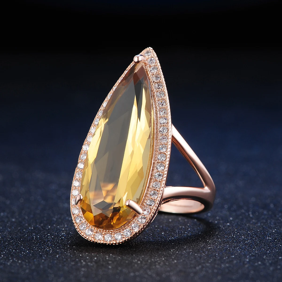 Title 2, Bijoux en argent sterling 925 avec citrine poir...