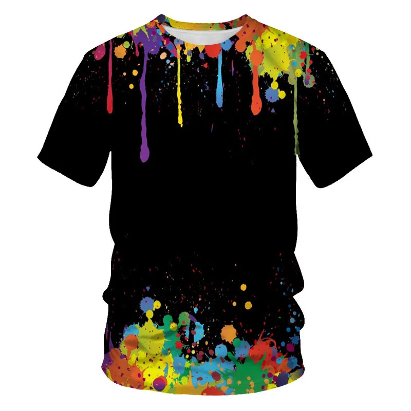 Heren Casual T-shirt met Digitale Print en Ronde Hals, Zacht en Comfortabel voor Dagelijks Gebruik, Ideaal voor een Trendy en Relaxte Look