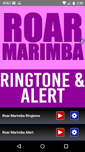 Roar Marimba Ringtone Alert