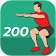 200 Squats Workout Challenge icon