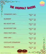 The	Highway Bakers menu 1