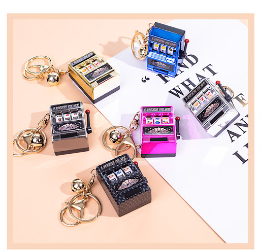 Title 4, Creative Fruit Machine Tiger Toy Pendant Keycha...