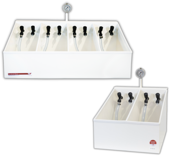 Bancadas de reuso.