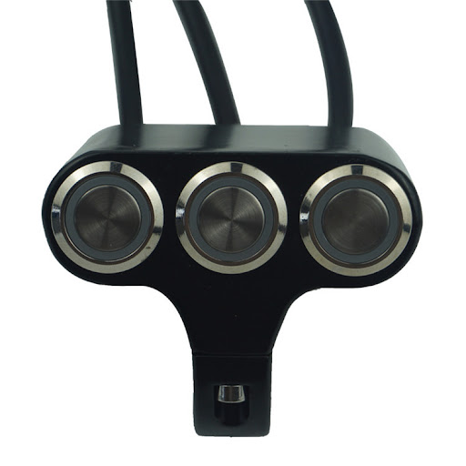 Title 5, Motorcycle Leading Handlebar Spotlight LED Alum...