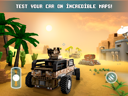 Blocky Cars tank games, online (God 'mode)