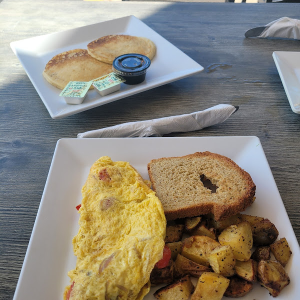 Pancakes and an omlette