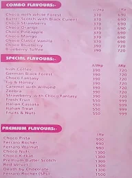 Cake Delights menu 3