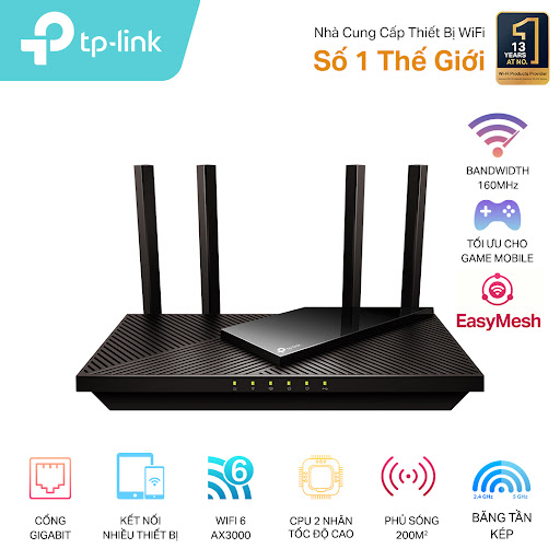 Thiết bị mạng Wifi 6 TP-Link Archer AX55