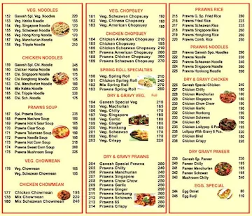 Ganesh menu 