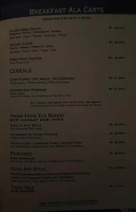 Prambanan - Kartika Chandra Hotel menu 1
