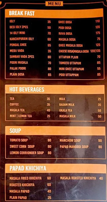 Desi Kitchen menu 