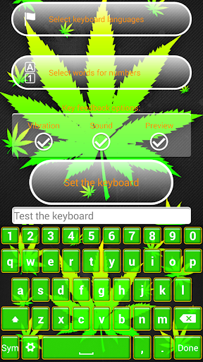 Weed Keyboard Theme