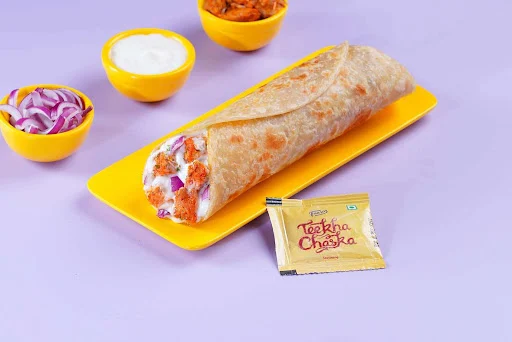 Malai Chicken Cheesy Melt Wrap