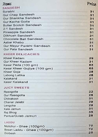 Mishti Affair menu 3