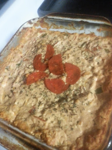 My pepperoni pizza dip.