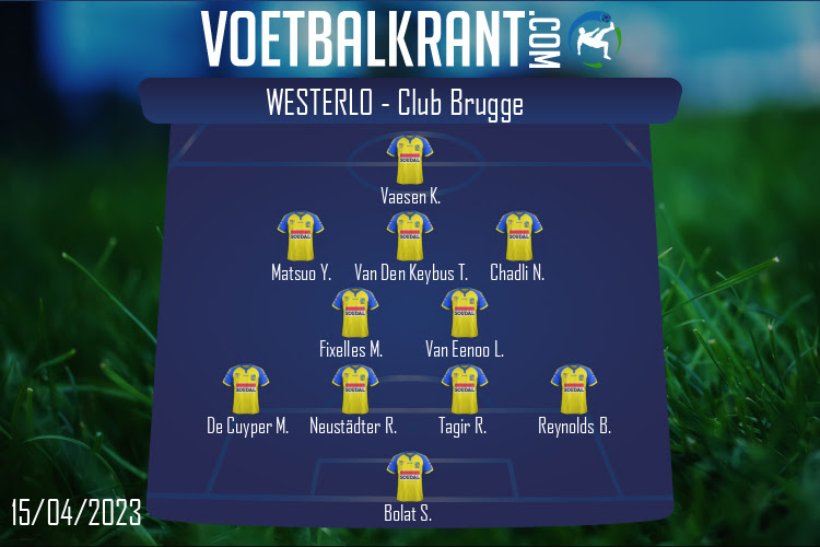 Opstelling Westerlo | Westerlo - Club Brugge (15/04/2023)