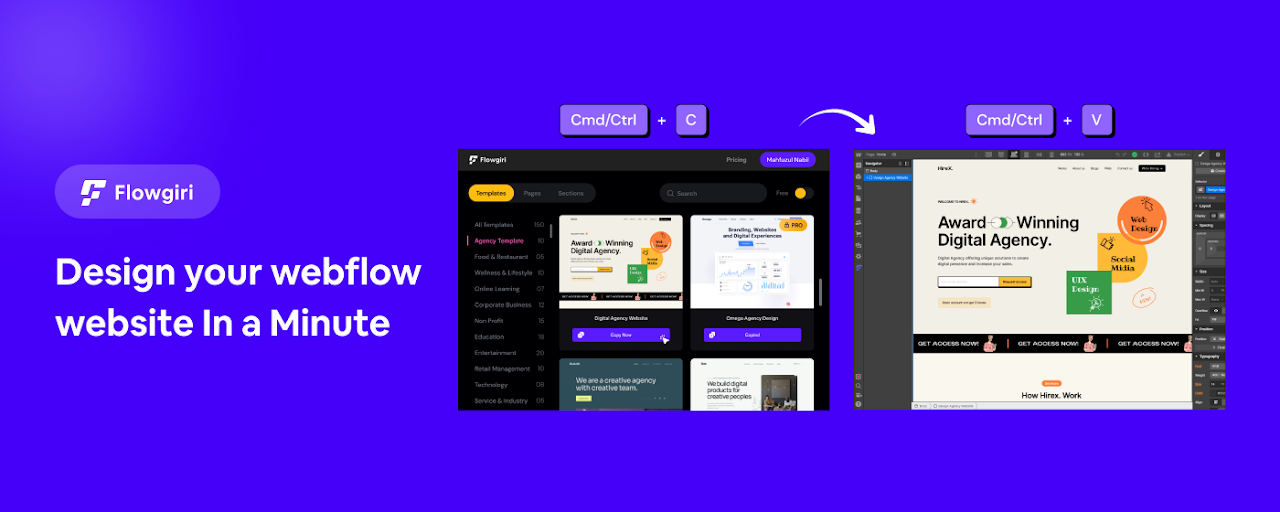 Flowgiri - Webflow chrome extension Preview image 1