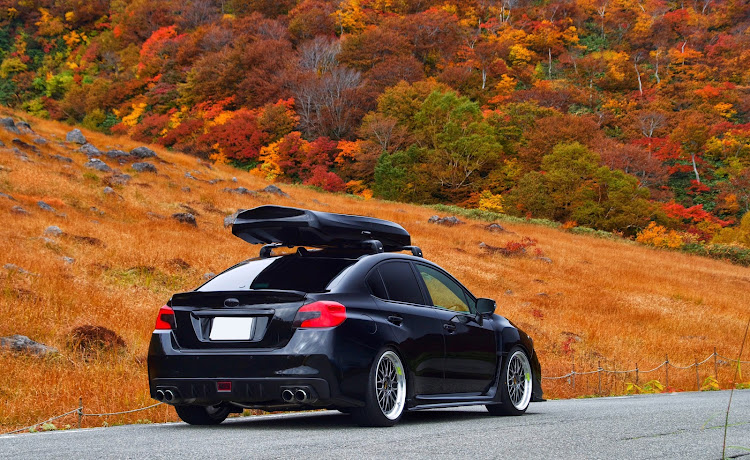 WRX S4のBBS LM・ルーフボックス・紅葉・紅葉と愛車に関するカスタム事例の投稿画像6枚目