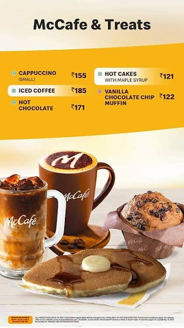 McDonald's menu 