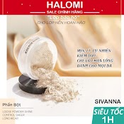 Phấn Phủ Sivanna Loose Powder Kiềm Dầu Mỏng Nhẹ Giúp Da Mịn Lì Tự Nhiên Kèm Bông Tán