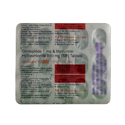 GLIMISAVE M1 850MG TABLET 15'S