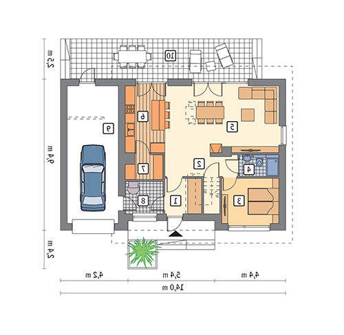 Cenny (etap I) - M260G1 - Rzut parteru