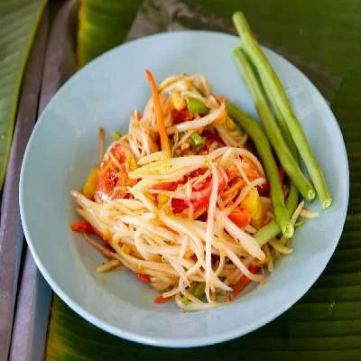 Spicy Raw Papaya & Glass Noodle Salad