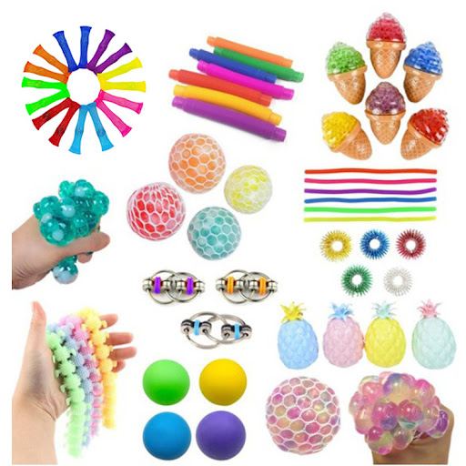 Title 5, Decompression Toy Set Luminous Ball Chain Stres...