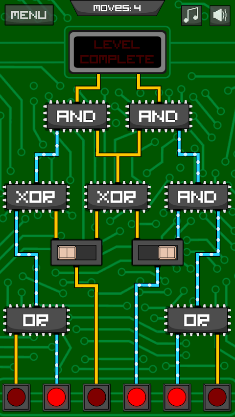 Circuit Scramble - Computer Logic Puzzlesのおすすめ画像1