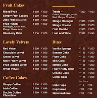 Homely Cakes menu 2