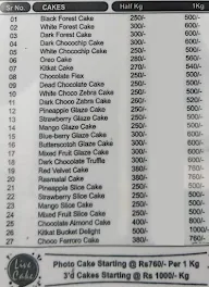 Fusion Delight Cake Shop menu 1