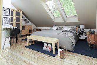 Aranżacja wnętrz 5 domu Jarząbek II z garażem 1-st. szeregówka A-SZ