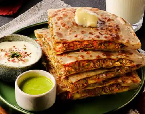 Jamaican Chicken Paratha