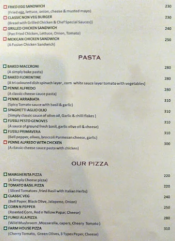 Hungry Hope menu 