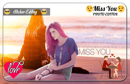 Miss You Photo Editor