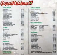 Hotel Gopal menu 2