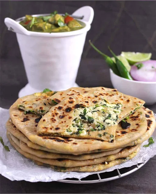 Matar Paneer Paratha