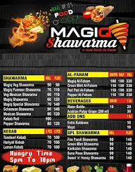 Magiq Shawarma menu 1