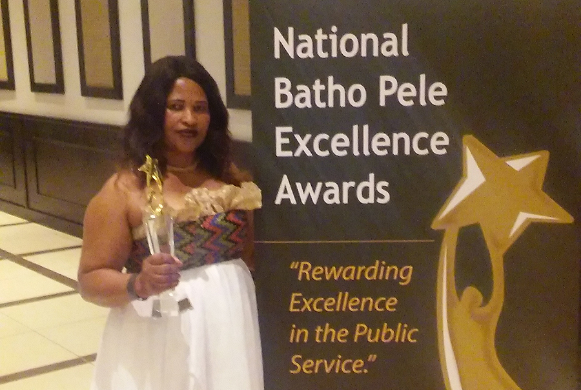 Phumzile Mgojo, winner of the best front-line service delivery employee of the year in the Batho Pele Awards held on Friday. She has seen it all, receiving death threats, turning down bribes and being forced to change jobs because she was exposing non-compliant employers.