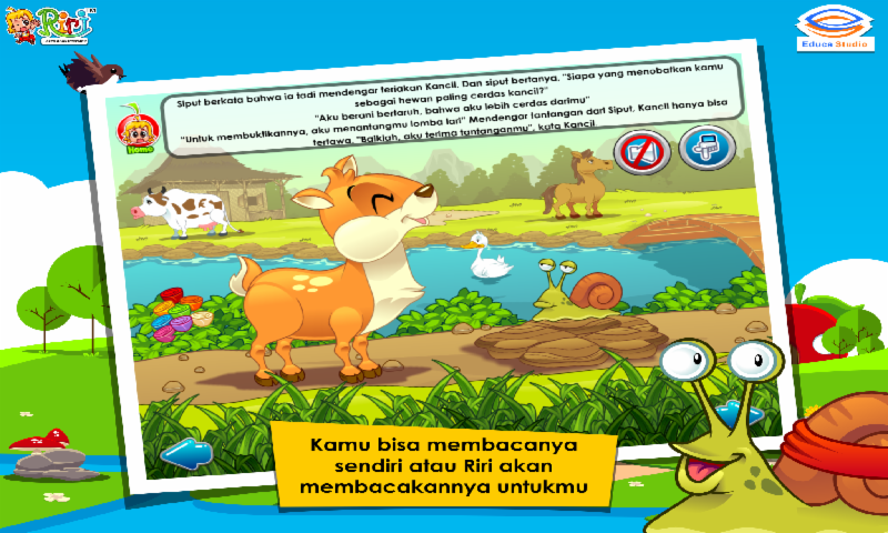 Cerita Anak: Kancil dan Siput Adu Pintar - Android Apps on 