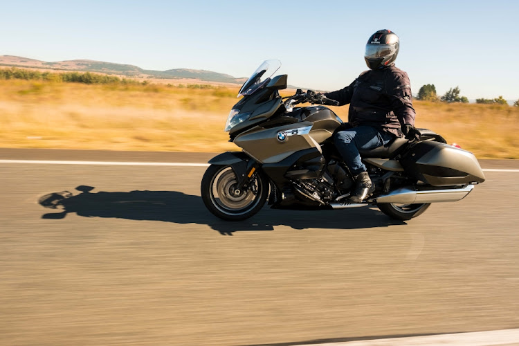 Kojo on the BMW K 1600 B.