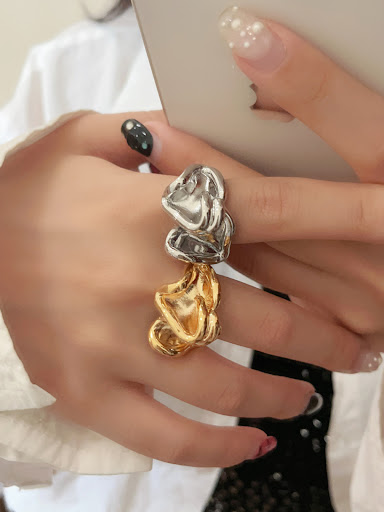 Title 4, Exaggerated Western Texture Index Finger Ring. ...