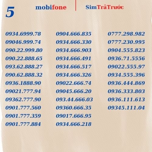 Sim 4G Mobifone Trả Trước Giá Rẻ Ưu Đãi Khủng C120