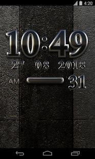 Free Download Black Digital Clock Widget APK for Android