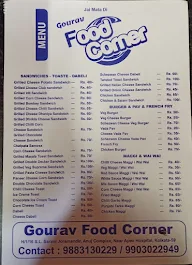 Gourav Food Corner menu 1