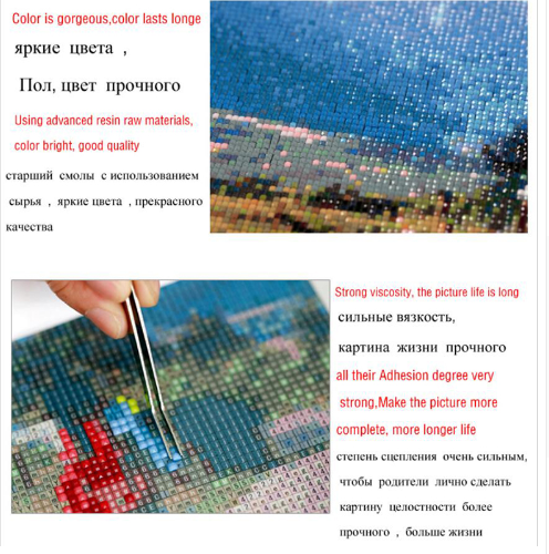 Entdecke die DIY 5D Malerei Nuevo Diamante Cuadrado Lleno. Erstelle glänzende Kunstwerke mit Diamanten, entspanne dich und dekoriere dein Zuhause.