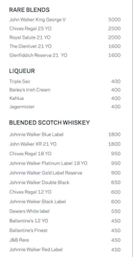 W Xyz Bar - Aloft menu 8