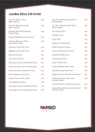 Nomad Pizza - Travellers Series menu 6